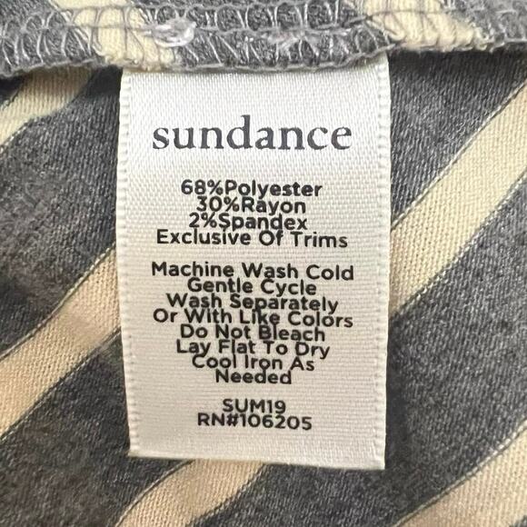 Sundance Skirt Women’s Small Museo Striped A-Line Jersey Knit Knee-Length Gray - Picture 8 of 8